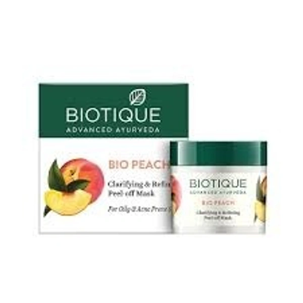 Biotique Bio Peach Peel-Off Mask 65g - 65g x 3
