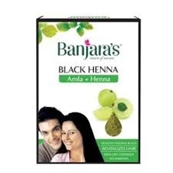 Banjara's Black Henna Amla + Henna 10gm of 5 Sachets  - 5 x 70g