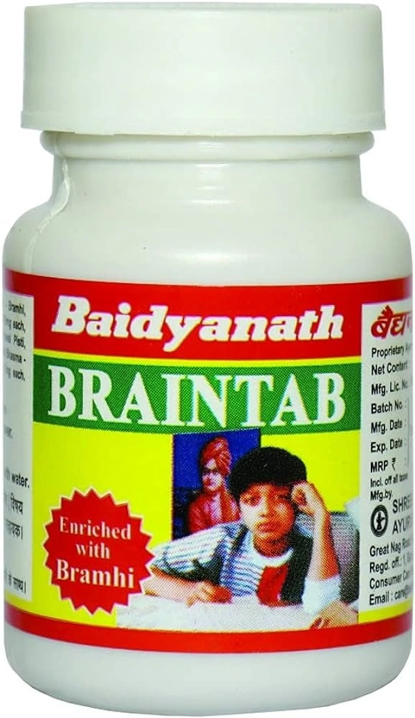 Baidyanath Braintab 50 Tablets  - 3 x 50 Tablets
