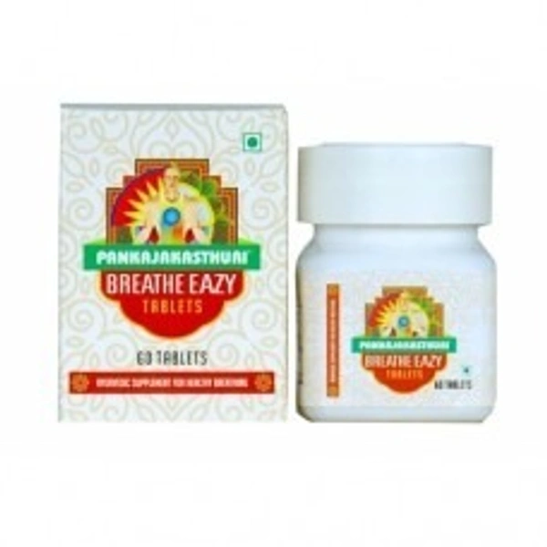 Pankajakasturi Herbals Breathe Eazy 60 Tablets - 4 x 60 Tablets