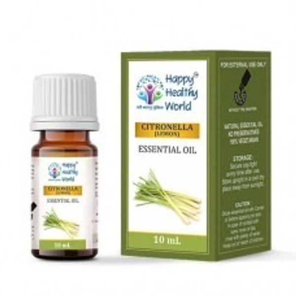 Happy Healthy World Citronella Essential Oil 10ml  - 3 x 10ml