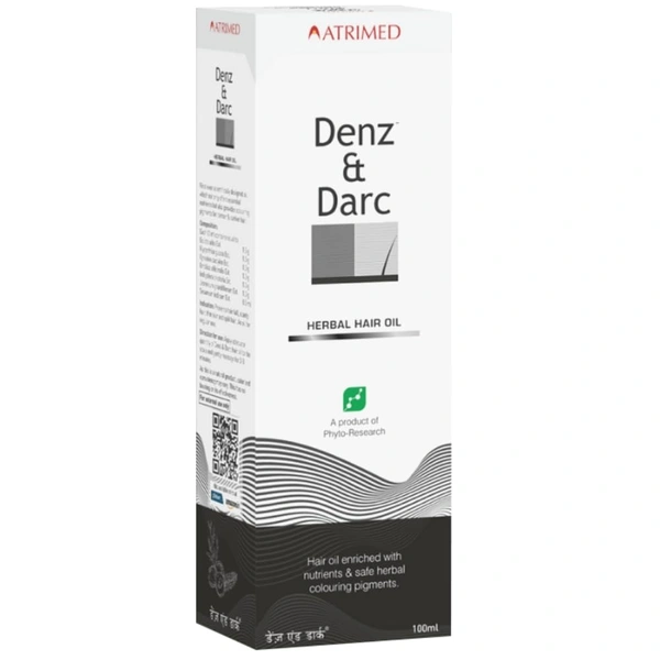 Atrimed Denz & Darc Hair Oil 100ml - 4 x 200ml