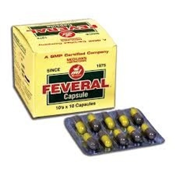 Medilink Laboratories Medilink  Feveral 10 Capsules - 10 x 10 Capsules