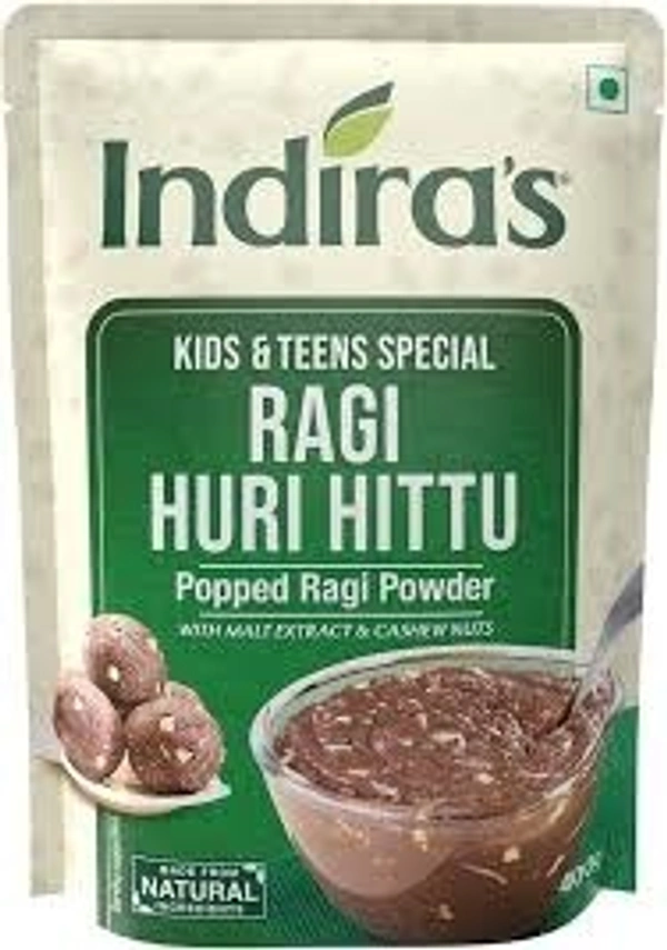Indira Food Ragi Huri Hittu [Kids & Teens Special) 400gm - 4 x 400g