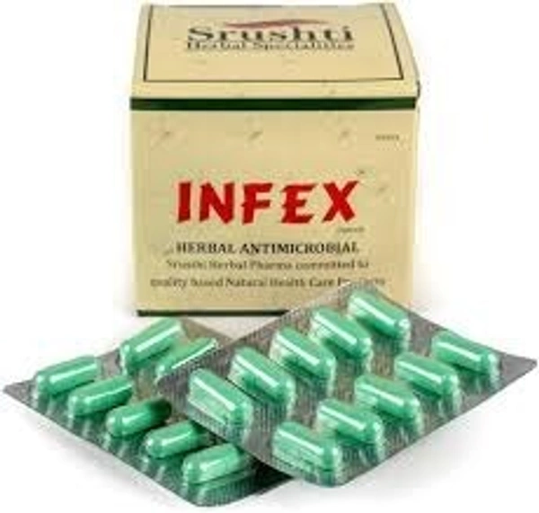  Srushti Herbal Pharma Infex 10 Capsules - 10 x 10 Capsules