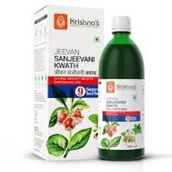 Krishna's Herbal & Ayurveda Krishna's  Jeevan Sanjeevani Kwath 500ml  - 3 x 500ml
