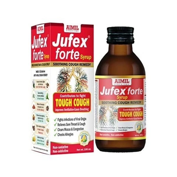 Aimil Pharma Jufex Forte Syrup 100ml  - 3 x 100ml
