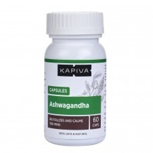 Kapiva Ayurveda Ashwagandha 60 Capsules  - 2 x 60 Capsules