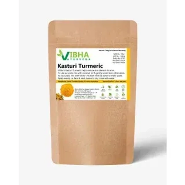 Vibha Ayurveda Kasturi Turmeric Powder 100gm - 6 x 100gm