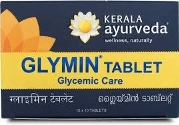 Kerala Ayurveda Glymin 100 Tablets - 10 x 10 Tablets