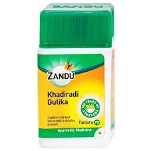 Zandu Khadiradi Gutika 40 Tablets - 5 x 40 Tablets