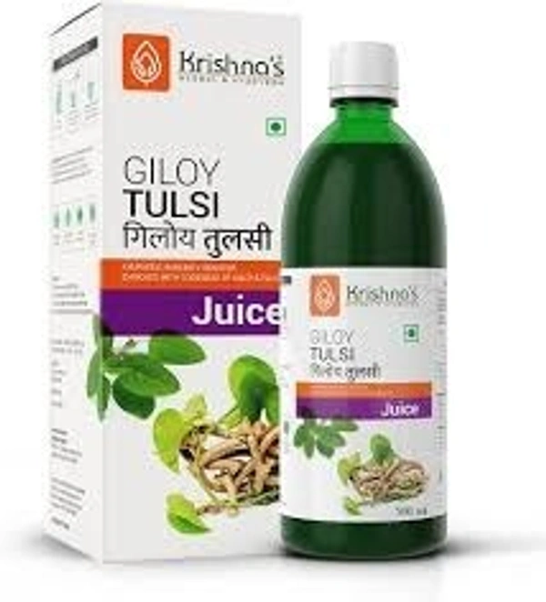 Krishna's Herbal & Ayurveda Giloy & Tulsi 500ml - 3 x 500ml