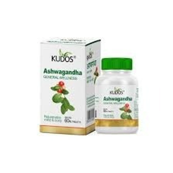 Kudos Ayurveda Ashwagandha 60 Tablets - 3 x 60 Tablets