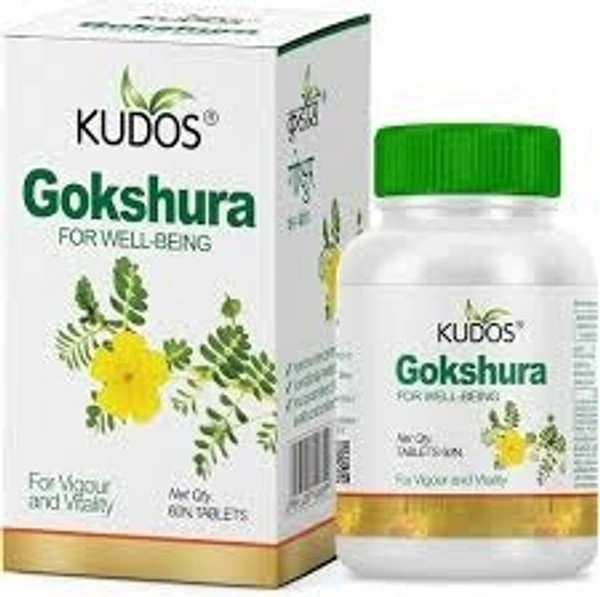 Kudos Ayurveda Gokshura 60 Tablets - 3 x Tablets