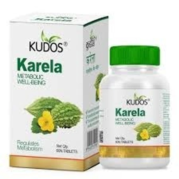 Kudos Ayurveda Karela 60 Tablets - 3 x 60 Tablets