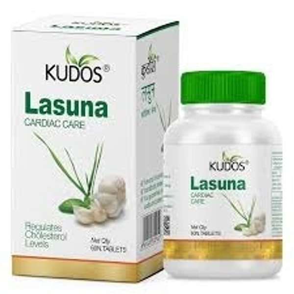Kudos Ayurveda Lasuna 60 Tablets - 3 x 60 Tablets