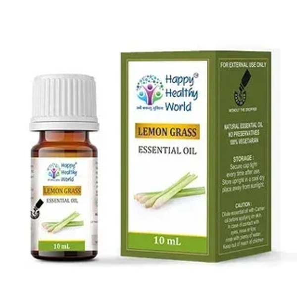 Happy Healthy World Lemongrass Essential Oil 10ml - 3 x 10ml