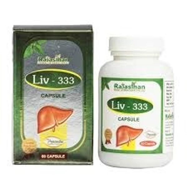 Rajasthan Herbals Liv 333 60 Capsules - 4 x 60 Capsules