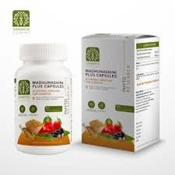 Vasishta Pharmaceuticals Madhunashini Plus 60 Capsules  - 3 x 60 Capsules