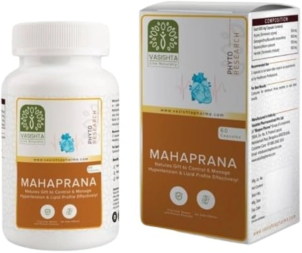 Vasishta Pharmaceuticals Mahaprana 60 Capsules  - 3 x 60 Capsules