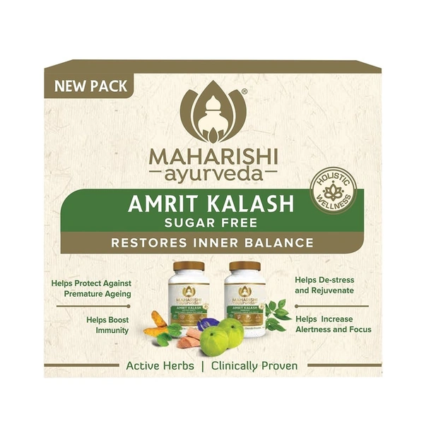 Maharishi Ayurveda Amrit Kalash 60 Tablets Sugarfree  - 3 x 60Tablet