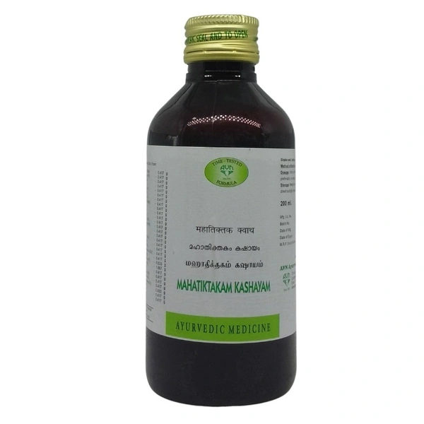 AVN Ayurveda Mahatiktakam Kashayam 200ml  - 6 x 200ml