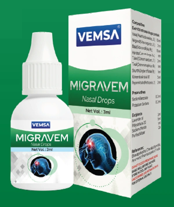 Vemsa Migravem Nasal Drops 5ml - 5ml x 6