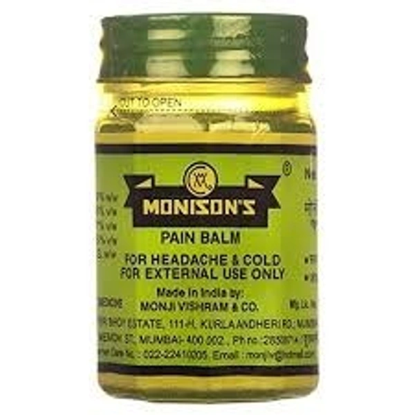 Monji Vishram Monison's Pain Balm 100gm  - 3 x 100g