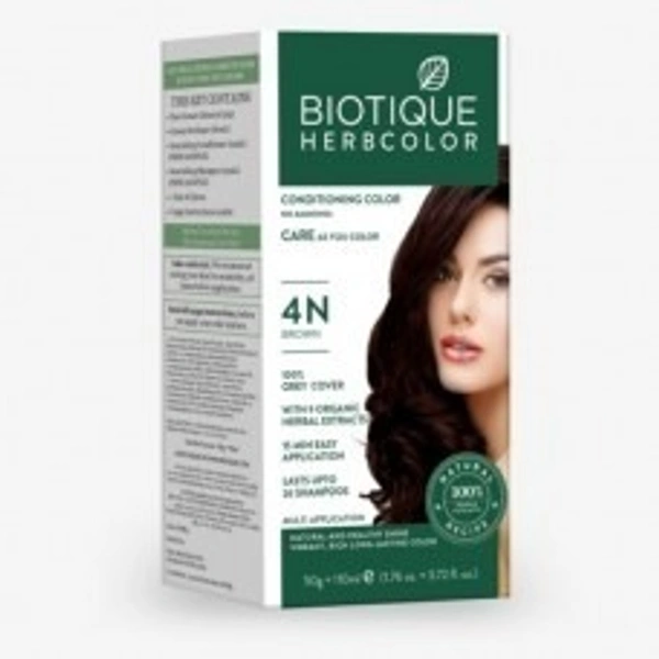Biotique Natural Brown 4N 50g - 50g x 3