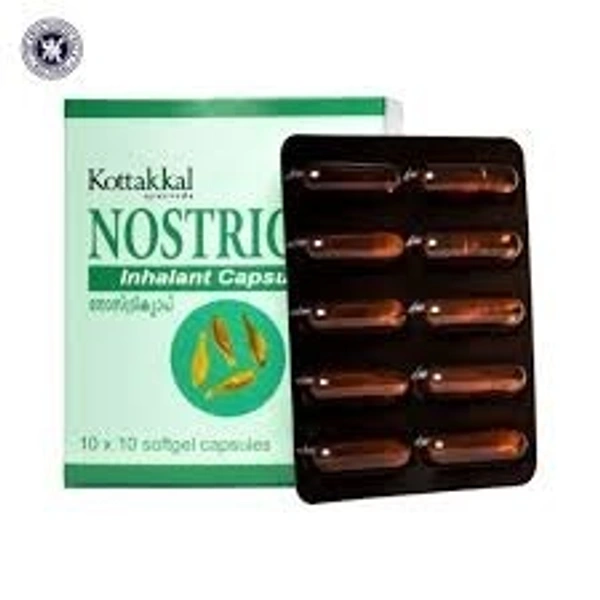 Arya Vaidyasala Kottakal Kottakal Nostricap 10 Capsule  - 10 x 10 Capsules