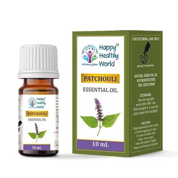 Happy Healthy World Patchouli Essential Oil 10ml - 3 x 10ml