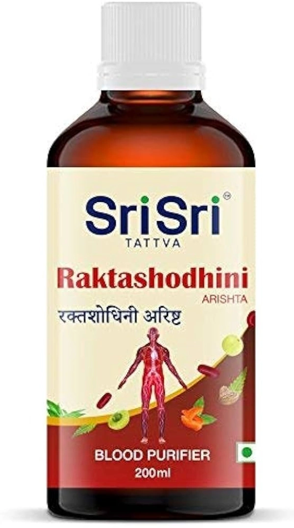Sri Sri Ayurveda Raktashodhini Arishta Syrup 200 ml - 5 x  200 ml