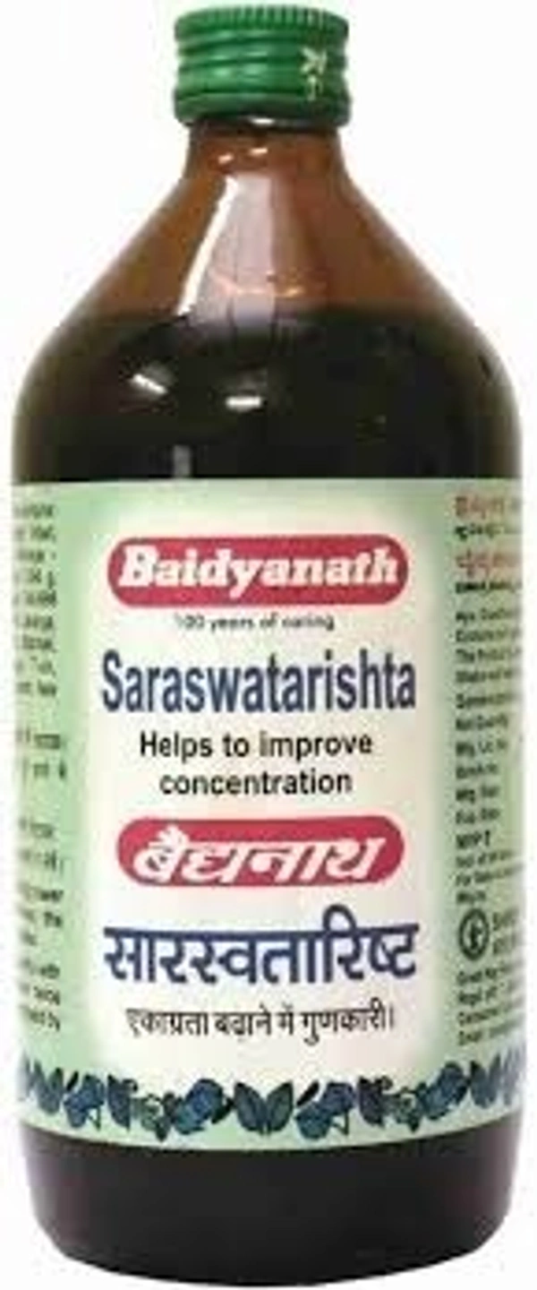 Baidyanath Saraswatarishta 450ml  - 3 x 450ml