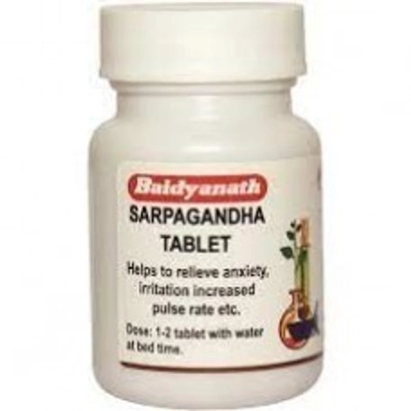 Baidyanath Sarpagandha 50 Tablets  - 3 x 50 Tablets