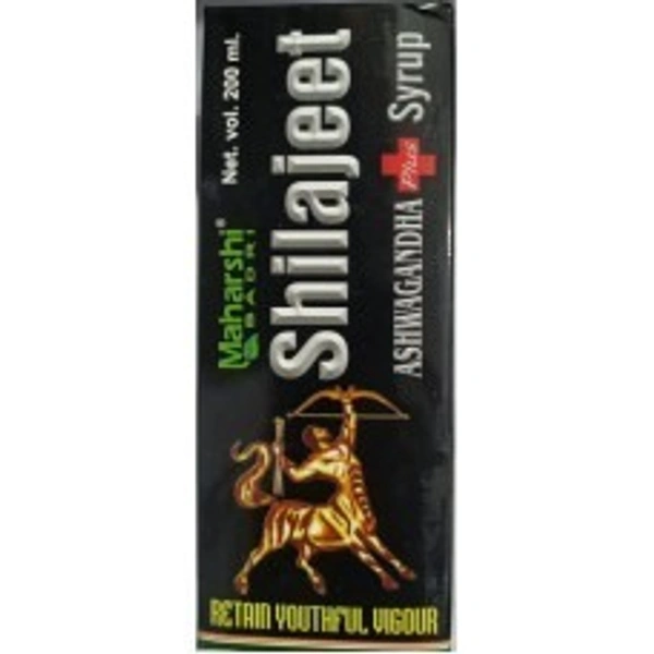 Maharshi Bhadri Shilajeet Ashwagandha Plus Syrup 200ml  - 3 x 200ml