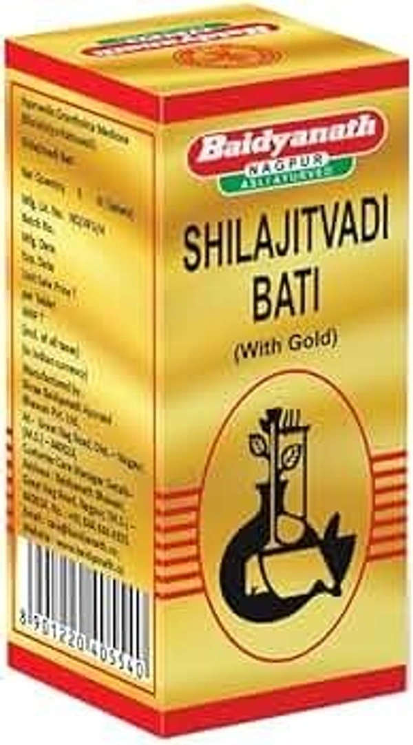 Baidyanath Shilajitvadi Bati Swarna Yukta 10 Tablets  - 2 x 10 Tablets