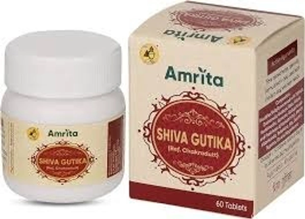Amrit Drugs Shiva Gutika 60 Tablets  - 5 x 60 Tablets