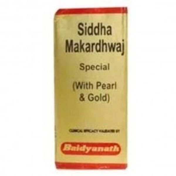 Baidyanath Siddha Makardhwaja Spl Swarna Yukta 10 Tablets  - 3 x 10 Tablets