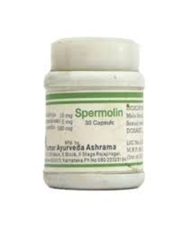 Kumar Ayurved Ashram Spermolin 30 Capsule  - 3 x 200g