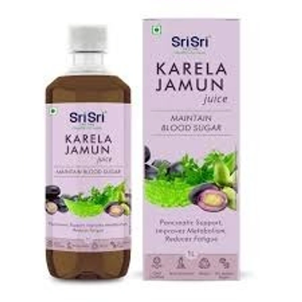 Sri Sri Ayurveda Karela Jamun Juice 1Ltr - 3 x 1 Ltr