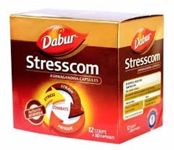 Dabur Stresscom 10 Capsules  - 10 x 10 Capsules