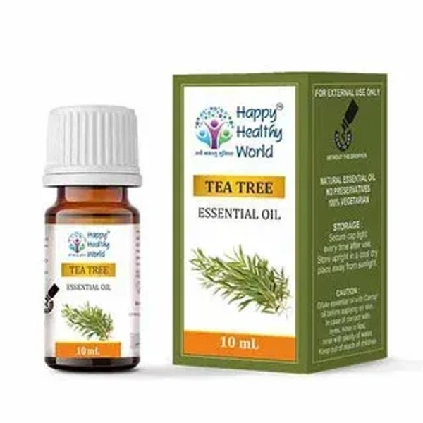 Happy Healthy World Tea Tree Essential Oil 10ml - 3 x 10ml