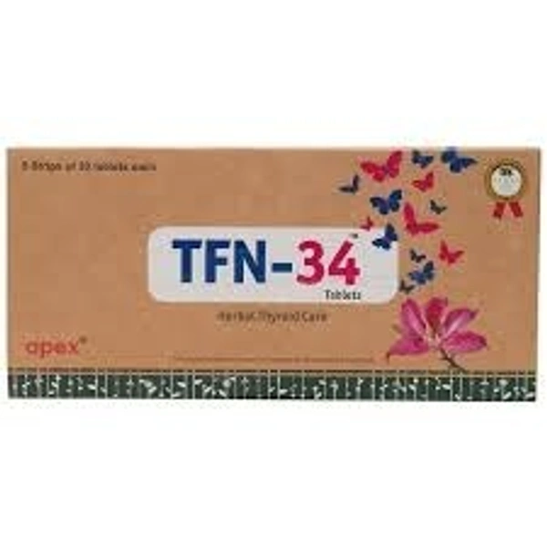 Apex Labs Ltd Apex Tfn 34 30 Tablets - 5 x 30 Tablets