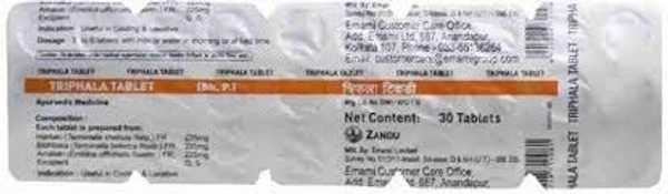 Zandu Triphala 30 Tablets  - 10 x 30 Tablets