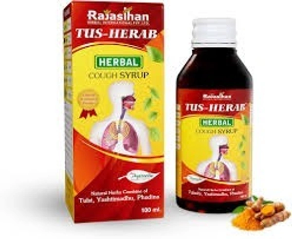  Rajasthan Herbals Tus-Herab Cough Syrup 100ml - 4 x 100ml