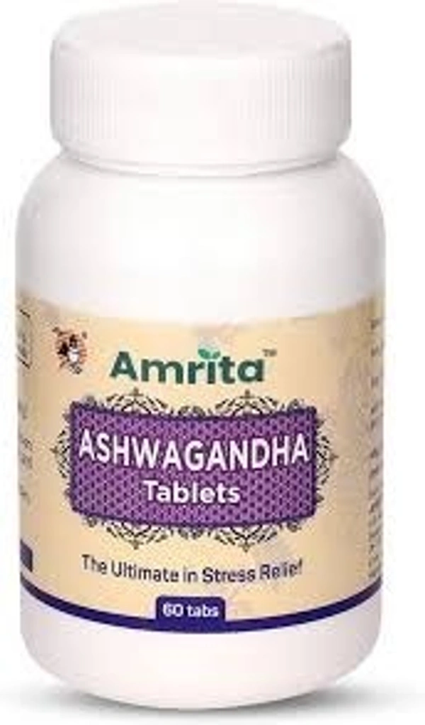 Amrita Drugs Ashwagandha 60 Tablets  - 5 x 60 Tablets