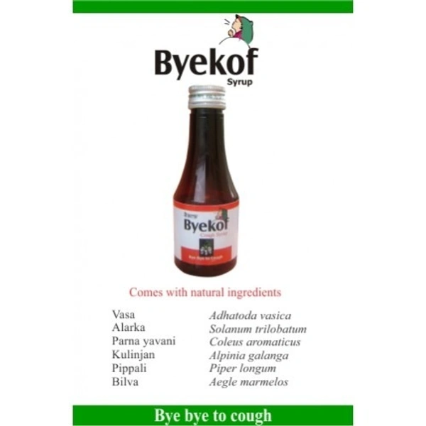 Sneha Natura Byekof 100ml Syrup  - 3 x 100ml