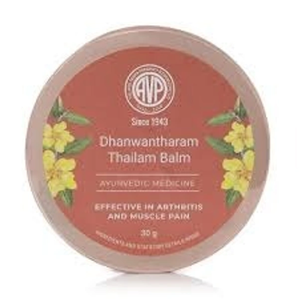 Arya Vaidya Pharmacy AVP Dhanwantharam Thailam Pain Relief Balm 30g - 2 x 40g