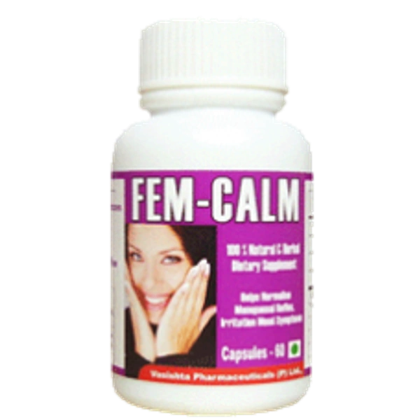Vasishta Pharmaceuticals Fem Calm 60 Capsules - 3 x 60 Capsules