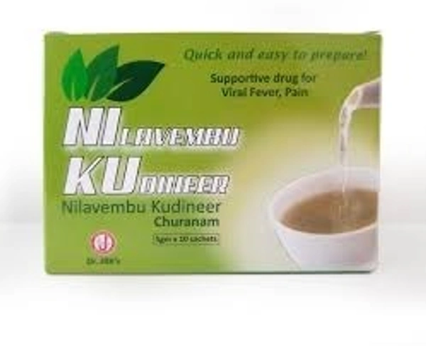 JRK Siddha Nilavembu Kudineer Churnam 5g x 10 Sachets  - 5 x 5g x 10 Sachets
